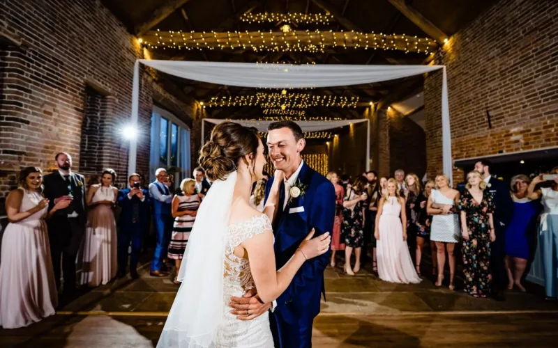 Newly Wed Couple Celebrating | Manor Mews Weddings